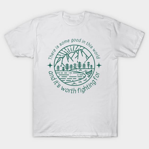 There is Some Good in This World - Lake Landscape - Fantasy T-Shirt by Fenay-Designs